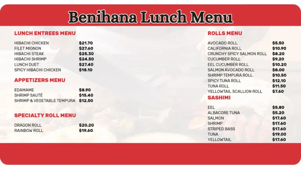 Benihana Lunch Hours: Savor Delightful Japanese Cuisine Midday