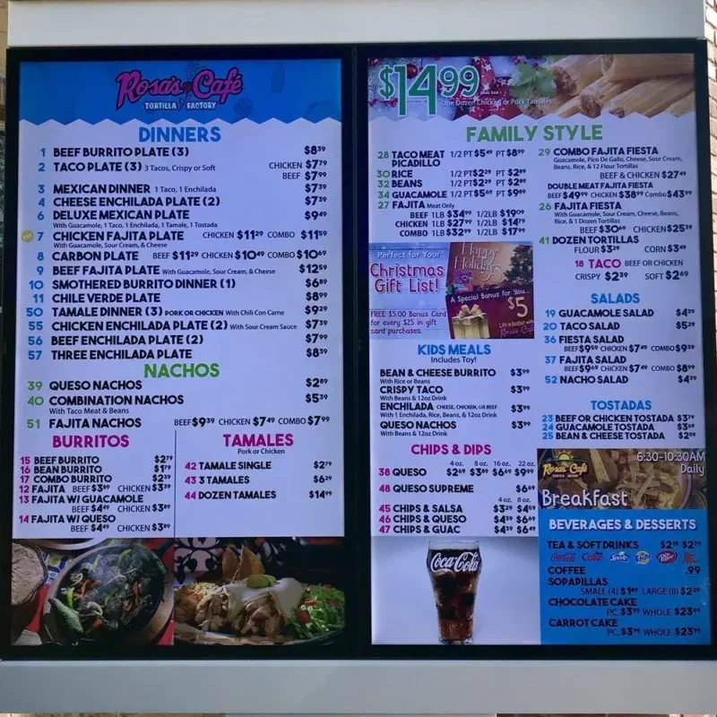 Rosa's Cafe Breakfast Hours, Menu and Prices (Updated 2023)