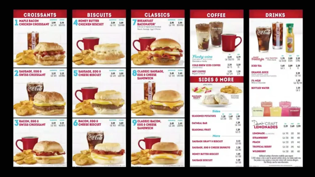 Wendy's Breakfast Hours, Menu and Prices (2023)