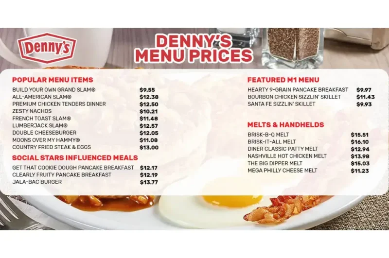 Denny's Breakfast Hours, Menu & Prices
