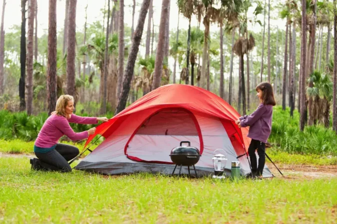 What Does Pitching a Tent Mean?