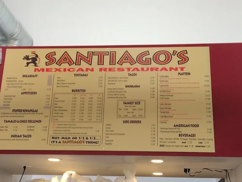 Santiago's Breakfast Hours, Menu, and Prices