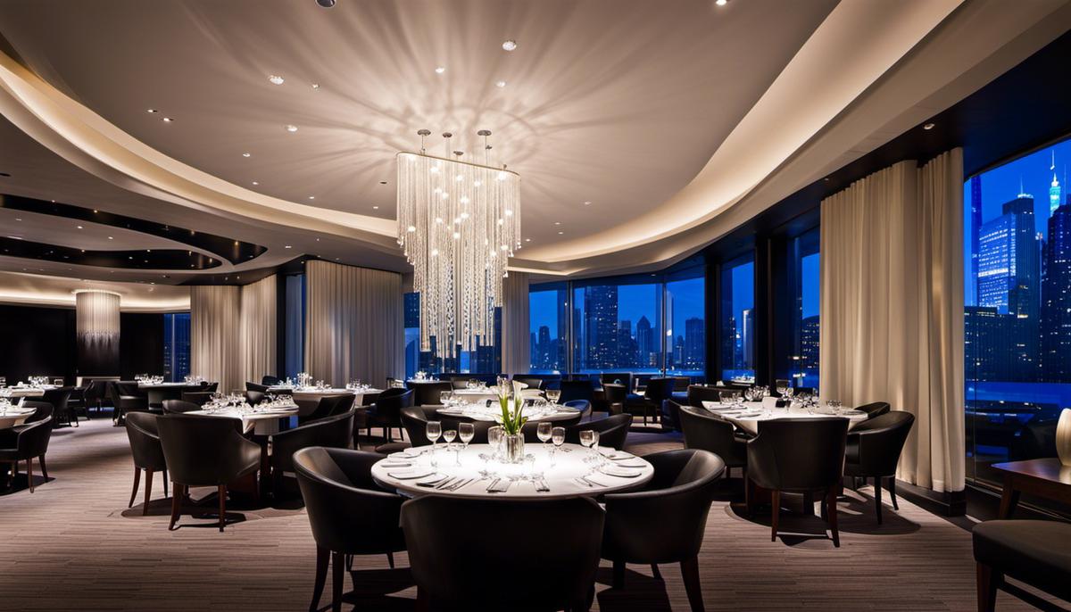 A stunning image of the exterior of Alinea in downtown Chicago, showcasing its elegance and inviting ambiance.